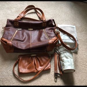 timi & leslie diaper bag with accessories